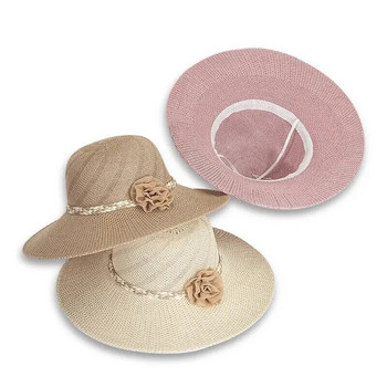 Αναπνεύσιμο πτυσσόμενο καλοκαιρινό καπέλο αντηλιακής προστασίας Γυναικείο Floral Mountain Tea Fisherman Cap Sunscreen Sunscreen Dome
