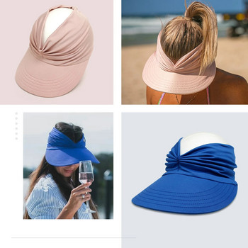 Καλοκαιρινό καπέλο με φαρδύ γείσο εύκαμπτα καπέλα αντηλιακής προστασίας διπλής όψης Anti-UV Καπέλο παραλίας Μόδα Καπέλο μπέιζμπολ ταξιδιού για γυναίκες