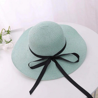 Vasaros naujiena moteriška paplūdimio kepurė nuo saulės Sulankstoma didelio plataus krašto skrybėlė su šešėliavimu Panamos kepuraitės mados atostogoms UV Upf50+ kepuraitė nuo saulės
