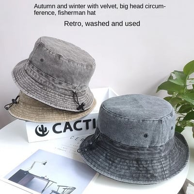 Muškarci, žene, šeširi s podstavom od tankog flisa za velike glave, prevelike kape XXXL 59-62 cm 63-64 cm, isprani pamuk, besplatna dostava