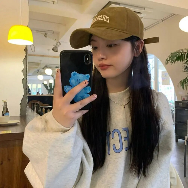 Sügis- ja suvine puuvillane kiri pesapallimütsi tikandid vabaaja mood Sport õues tähestik Lihtsad tippkübarad tüdrukute visiirid