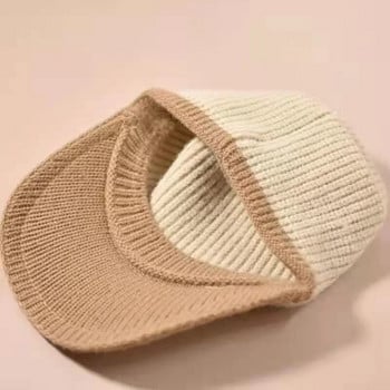 Καπέλα για Γυναικεία Καπέλο 2021 Νέα Άδεια Κορυφαία Πλεκτά Καπέλα Γυναικεία γείσα Μαύρο καπέλο Γυναικεία Gorros Φθινοπωρινά χειμερινά κορεάτικα καπέλα μπέιζμπολ