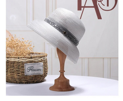 Šešir za sunce Srebrni šešir s velikim obodom, prozračan, suncobran, ženska svestrana krema za sunčanje, ljetni odmor, šešir za plažu, kapa za zaštitu od sunca