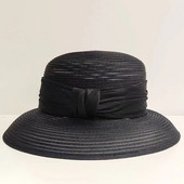 MAXSITI U Vasaros kvėpuojančios Sombreros kepurės nuo saulės moterims Sulankstomos paplūdimio kepurės Žvejo baseino kepurės Juoda šiaudinė kepurė Panamos kepurė