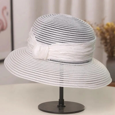 MAXSITI U Vasaros kvėpuojančios Sombreros kepurės nuo saulės moterims Sulankstomos paplūdimio kepurės Žvejo baseino kepurės Juoda šiaudinė kepurė Panamos kepurė