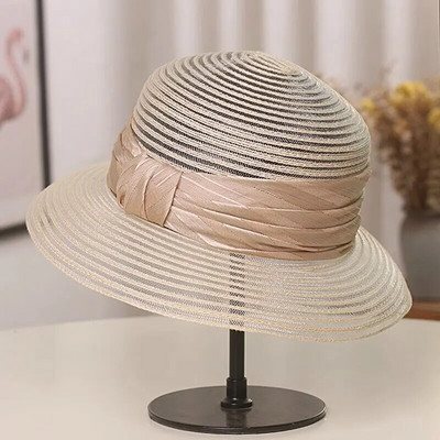 MAXSITI U Vasaros kvėpuojančios Sombreros kepurės nuo saulės moterims Sulankstomos paplūdimio kepurės Žvejo baseino kepurės Juoda šiaudinė kepurė Panamos kepurė