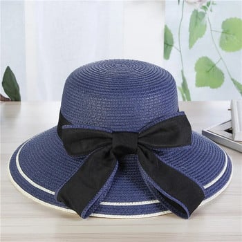 Външна сгъваема сламена шапка женска лятна корейска версия на прилива покрай дамската шапка за слънце слънцезащитен крем шапка за слънце лятна плажна шапка