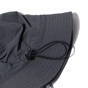 Καπέλο με κουβά με κορδόνι σχοινί Καλοκαίρι Quick Dry Αναπνεύσιμο Καπέλο Ψαρά για Άντρες Γυναικείο Αντιηλιακό Αντιηλιακό Αντιηλιακό Κάλυμμα εξωτερικού χώρου