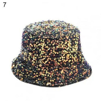 Ženski ribarski šešir, šljokice, leopard uzorak, scenski nastup, kapa za umivaonik