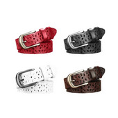 Naujas tuščiavidurio rašto diržas, moteriškas madingas juosmuo Tikras moteriškas diržas Vintažinis segtukas su sagtimi džinsai