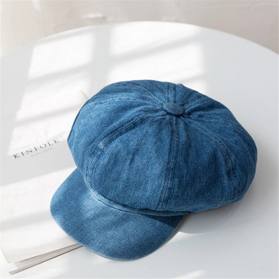 Γιαπωνέζικο φοιτητικό καπέλο κάνει παλιό καουμπόικο οκτάγωνο καπέλο ανδρών και γυναικών σε στυλ τεσσάρων εποχών ρετρό καπέλο καλλιτέχνη Beret WS-2552