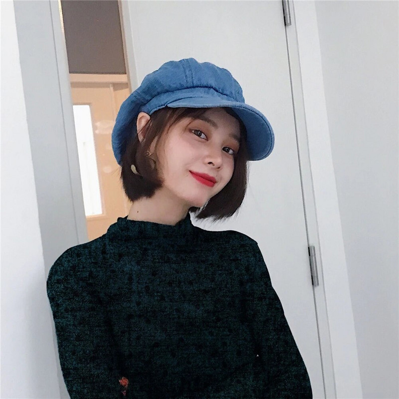 Γιαπωνέζικο φοιτητικό καπέλο κάνει παλιό καουμπόικο οκτάγωνο καπέλο ανδρών και γυναικών σε στυλ τεσσάρων εποχών ρετρό καπέλο καλλιτέχνη Beret WS-2552