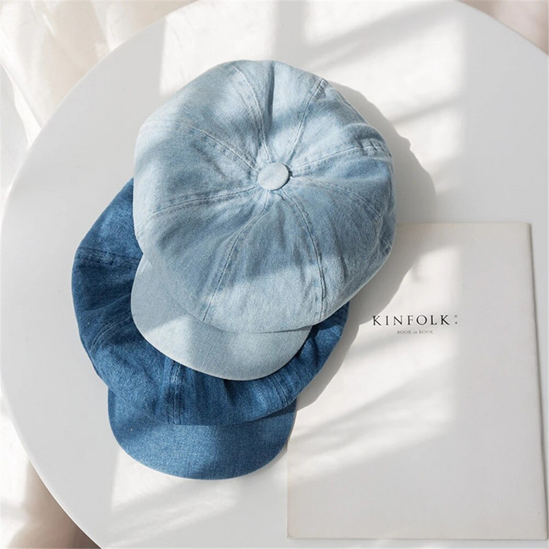 Γιαπωνέζικο φοιτητικό καπέλο κάνει παλιό καουμπόικο οκτάγωνο καπέλο ανδρών και γυναικών σε στυλ τεσσάρων εποχών ρετρό καπέλο καλλιτέχνη Beret WS-2552