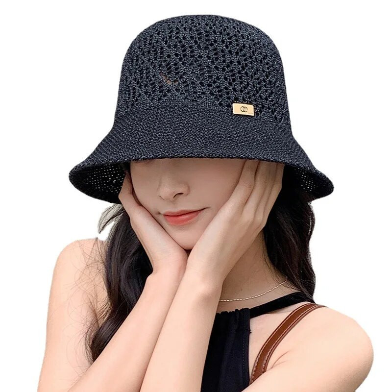 Moteriška pavasario apsauga nuo saulės tuščiavidurė skrybėlė Vasarinė kvėpuojanti nuo saulės skrybėlė Universali žvejo kepurė kibiras