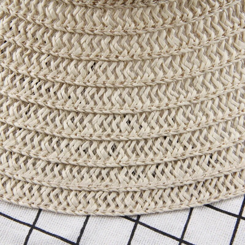 Vasaros moteriškos šiaudinės skrybėlės sulankstomos plačių kraštų mergaičių kepurės nuo saulės lauko paplūdimio apsauga nuo UV spindulių moteriška Panamos kepurė Sombreros