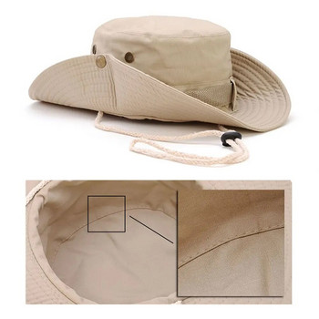 Καμουφλάζ Tactical Cap Military Boonie Hat Army Caps Camo Άντρες για υπαίθρια αθλητικά κουβάς ήλιου Καπέλα Ψάρεμα Πεζοπορία Καπέλα κυνηγιού ζούγκλας