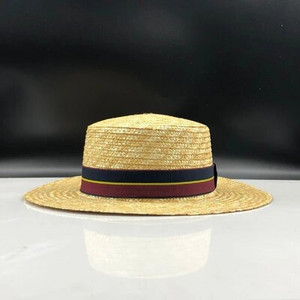 egyszerű szalma nyári női csónakázó napozósapka elegáns hölgynek, királynőnek, divatos csokorcsomóval, lapos Homburg Fedora sapkák