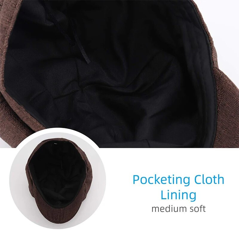 Ženske novinske kape Novopristigla Gatsby kapa Osmerokutna lanena smeđa beretka Vozački šešir Ženska proljetna kapa za sunčanje Painter Tour Cap