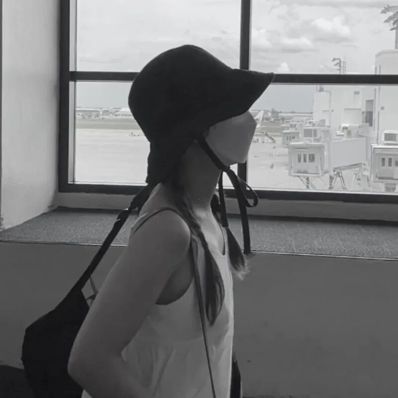 Korejski Ins ribarski šešir na vezanje Ženski Ins Blogger lagani vjetrobran od užeta Šešir za suncobran Šešir za umivaonik