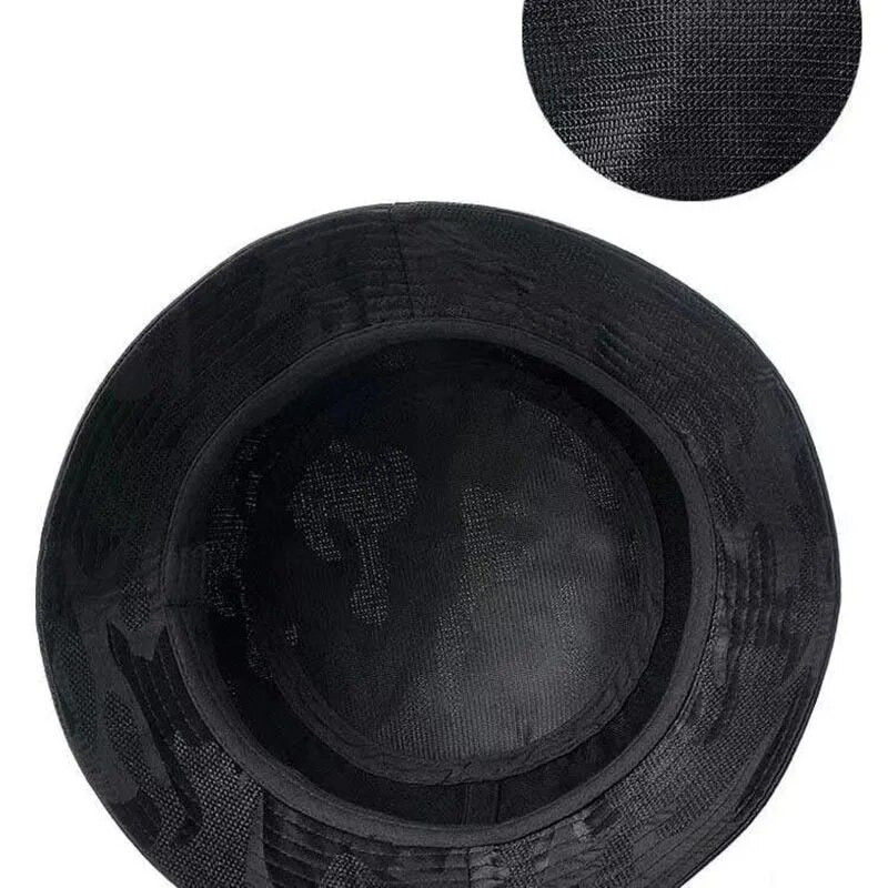 Vyriška kepurė nuo saulės Dvipusė juoda kamufliažinė kopimo laipiojimas Žvejo hiphopo kepurė Medvilninė vyriška žvejybos kepurė