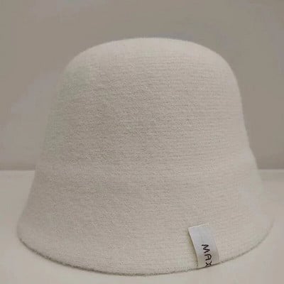 MAXSITI U Cashmere mišinio šilta kibiro kepurė moterims žieminė Elegantiška ir madinga žvejo kepurė Panamos kepurės juodos baseino kepurės