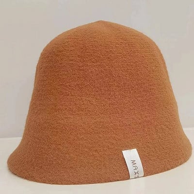 MAXSITI U Cashmere mišinio šilta kibiro kepurė moterims žieminė Elegantiška ir madinga žvejo kepurė Panamos kepurės juodos baseino kepurės