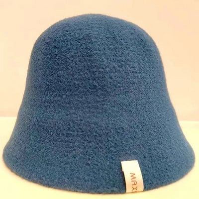 MAXSITI U Cashmere mišinio šilta kibiro kepurė moterims žieminė Elegantiška ir madinga žvejo kepurė Panamos kepurės juodos baseino kepurės