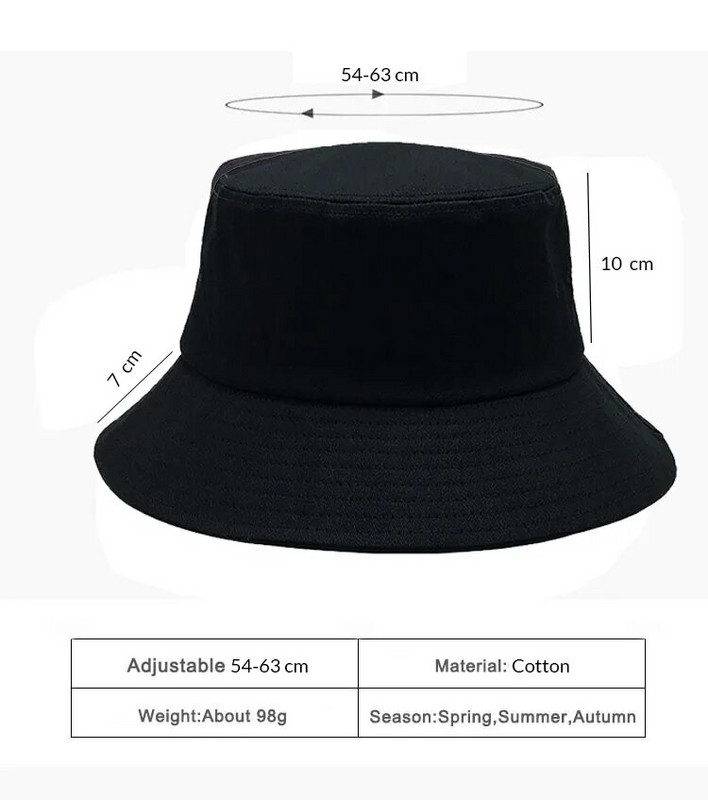 Ženski šešir velike veličine za sunčanje, velika ribarica, crna, bež pamučna panama kapa, šeširi velike veličine, 54-57 cm, 57-60 cm, 60-63 cm