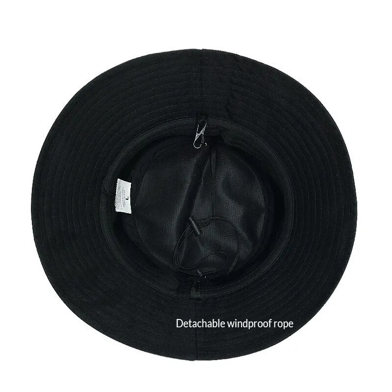 Ženski šešir velike veličine za sunčanje, velika ribarica, crna, bež pamučna panama kapa, šeširi velike veličine, 54-57 cm, 57-60 cm, 60-63 cm