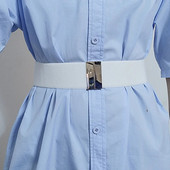 Kvaliteetsed vööd naistele must vöökoht elastne naiste rihm ümmargune pandlaga kaunistus mantel kampsun moekleit riisivalge