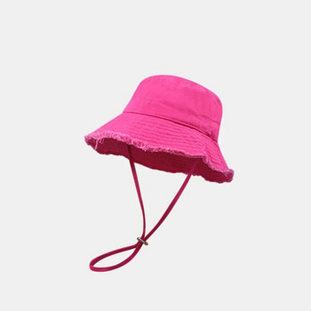 Καλοκαιρινό Bob Bucket Καπέλο Γυναικείο Αντρικό Καπέλο ηλίου παραλίας Πολυτελής επώνυμη επώνυμη μάρκα Frayed Expedition κουβάς Καπέλα Μπέιζμπολ Καπέλα γκολφ στυλ Y2K