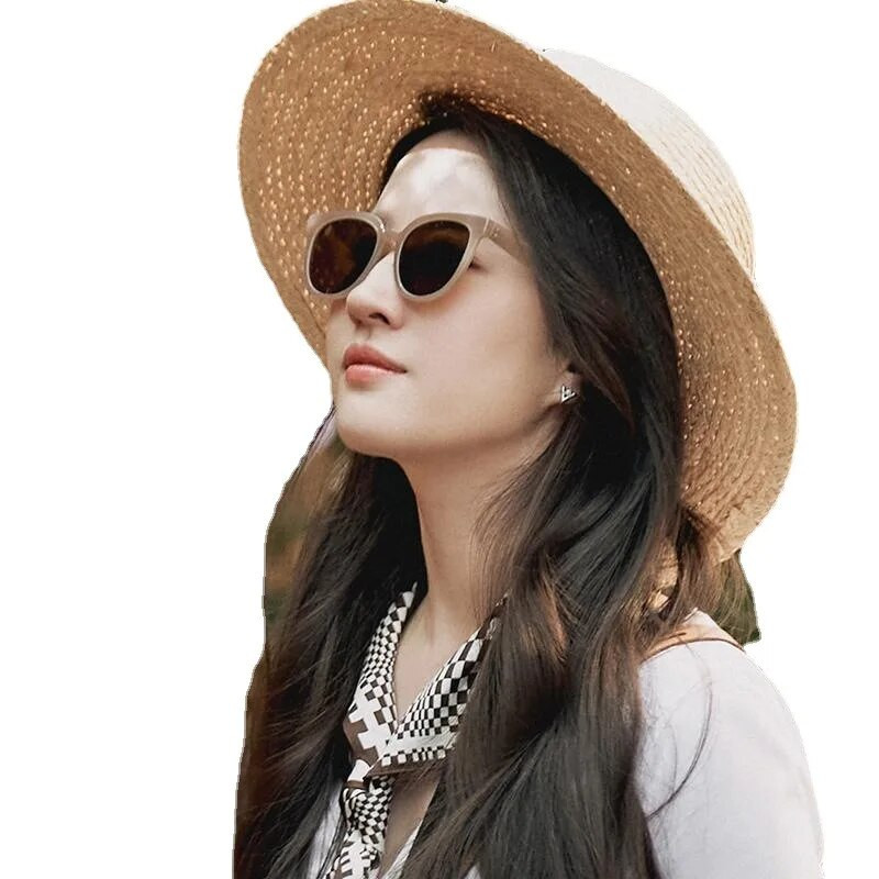 Ženski slamnati šešir M LOGO Ravna kapa Proljeće Ljeto Korejski vintage modni jazz šešir za plažu Blagdanske kape sa šiltom za sunce Lady Panama