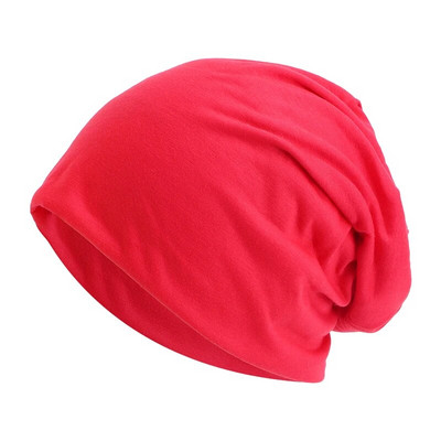 Beanie Pamučna kapa za žene Muškarci Jesen Zima Elastična ležerna jednobojna kapa za kemoterapiju Kapa za jahanje Kapa za trčanje