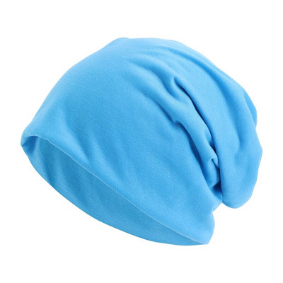Beanie Pamučna kapa za žene Muškarci Jesen Zima Elastična ležerna jednobojna kapa za kemoterapiju Kapa za jahanje Kapa za trčanje