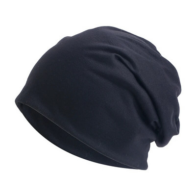 Beanie Pamučna kapa za žene Muškarci Jesen Zima Elastična ležerna jednobojna kapa za kemoterapiju Kapa za jahanje Kapa za trčanje