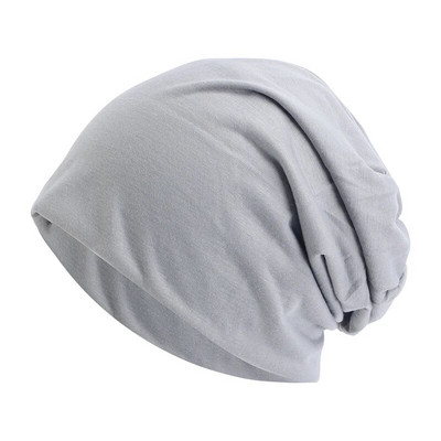 Beanie Pamučna kapa za žene Muškarci Jesen Zima Elastična ležerna jednobojna kapa za kemoterapiju Kapa za jahanje Kapa za trčanje
