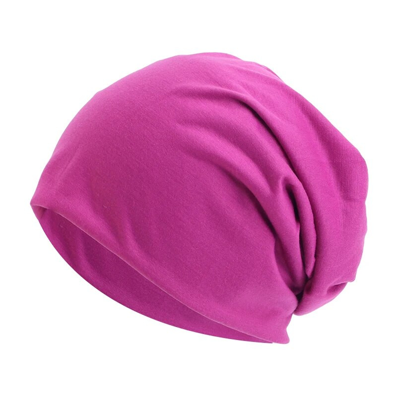 Beanie Pamučna kapa za žene Muškarci Jesen Zima Elastična ležerna jednobojna kapa za kemoterapiju Kapa za jahanje Kapa za trčanje