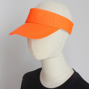 Καλοκαιρινό σκουφάκι για γυναικεία αλεξήλια Καπέλο πάνω άδειο μονόχρωμο Sport Running γκολφ Καπέλο τένις για κορίτσι με ρυθμιζόμενο καπέλο