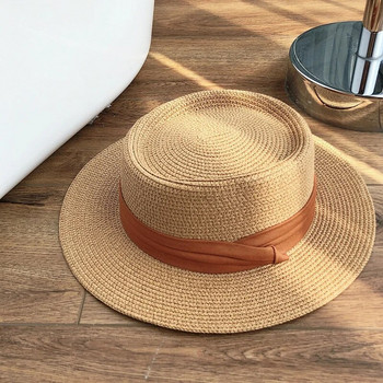 Неравна горна сламена шапка нов цвят панделка аксесоари шапка за слънце външна сламена шапка шапка за слънце плаж мъже и жени