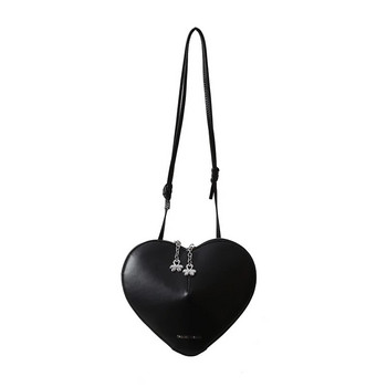 Чанти във формата на сърце за жени Мини чанта през рамо Дамска червена любовна чанта със сърце Модна торбичка чанта Подаръци за Свети Валентин Луксозни чанти