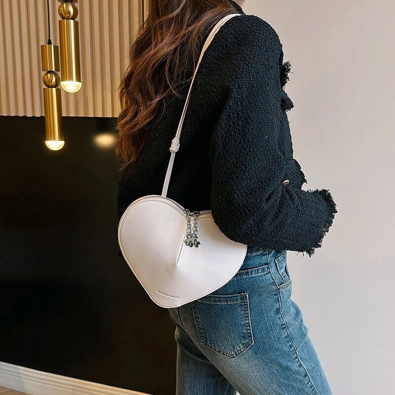 Torbe u obliku srca za žene Mini remen torba na rame Ženska crvena ljubavna torba u obliku srca Modna torbica Pokloni za Valentinovo Luksuzne ručne torbice