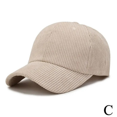 Proljeće Jesen Samtana bejzbol kapa za žene Muškarci Unisex Vintage Čvrsta bejzbolska kapa s kratkim naslonom Sportska zimska podesiva bejzbolka U8H0