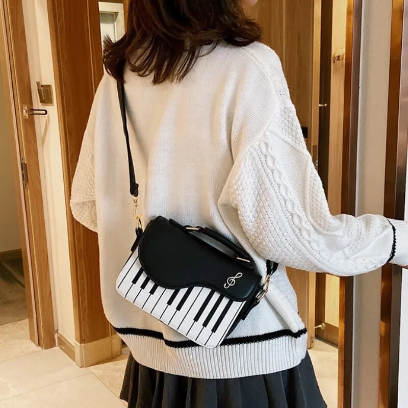 Korejski piano dizajn Ženske torbe na rame PU kožna kurirska torba Ručna torbica Modna torbica za tijelo džepna torbica Paket