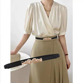 Modni ženski PU crno-crveni pojas za struk Tanki elastični pojas za haljine Odjevni dodaci Vruća rasprodaja cinturillas korzet para mujer