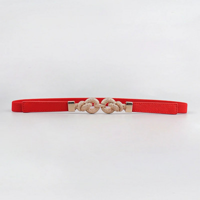 Modni ženski PU crno-crveni pojas za struk Tanki elastični pojas za haljine Odjevni dodaci Vruća rasprodaja cinturillas korzet para mujer