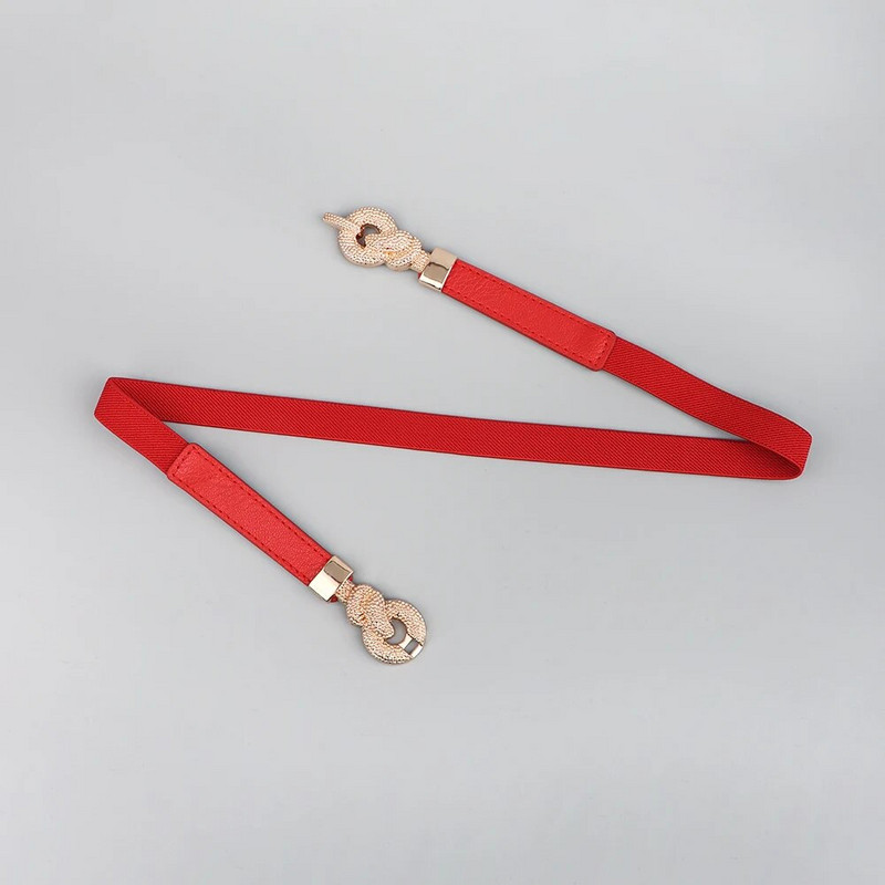 Modni ženski PU crno-crveni pojas za struk Tanki elastični pojas za haljine Odjevni dodaci Vruća rasprodaja cinturillas korzet para mujer