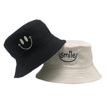 Рибарска шапка, двустранна усмивка, унисекс, модна поп хип-хоп шапка, мъжка лятна шапка