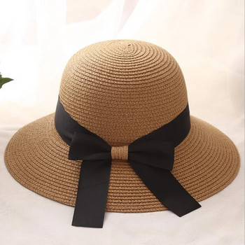 Καπέλο κουβά Παναμά Μόδα Ψάθινο Καπέλο Γυναικεία Καλοκαιρινά Καπέλα Σκιά Αντιηλιακή Προστασία Εξωτερικού Καπέλο Παραλία Καπέλο διακοπών Καπέλο παραλίας