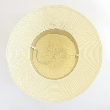 Καπέλο κουβά Παναμά Μόδα Ψάθινο Καπέλο Γυναικεία Καλοκαιρινά Καπέλα Σκιά Αντιηλιακή Προστασία Εξωτερικού Καπέλο Παραλία Καπέλο διακοπών Καπέλο παραλίας