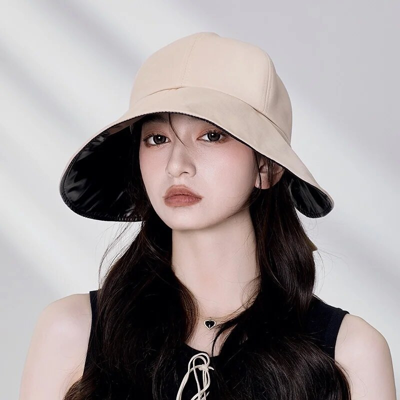 Ribarski šešir sa širokim obodom Na otvorenom Ribolov Putovanja Ženske šešire za zaštitu od sunca Mašna Kravata Šuplji konjski rep Golf Ljetna kapa za suncobran
